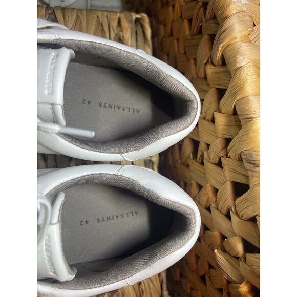 AllSaints Underground Leather Low Top Sneakers - Men’s EU 42 - Picture 3 of 6